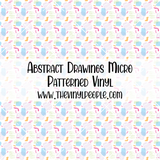 Abstract Drawings Patterned Vinyl
