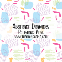 Abstract Drawings Patterned Vinyl