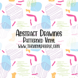 Abstract Drawings Patterned Vinyl