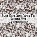 African Nguni Brown Cowhide Patterned Vinyl