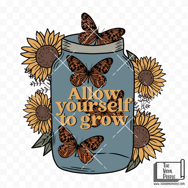 Allow Yourself to Grow Vinyl Decal