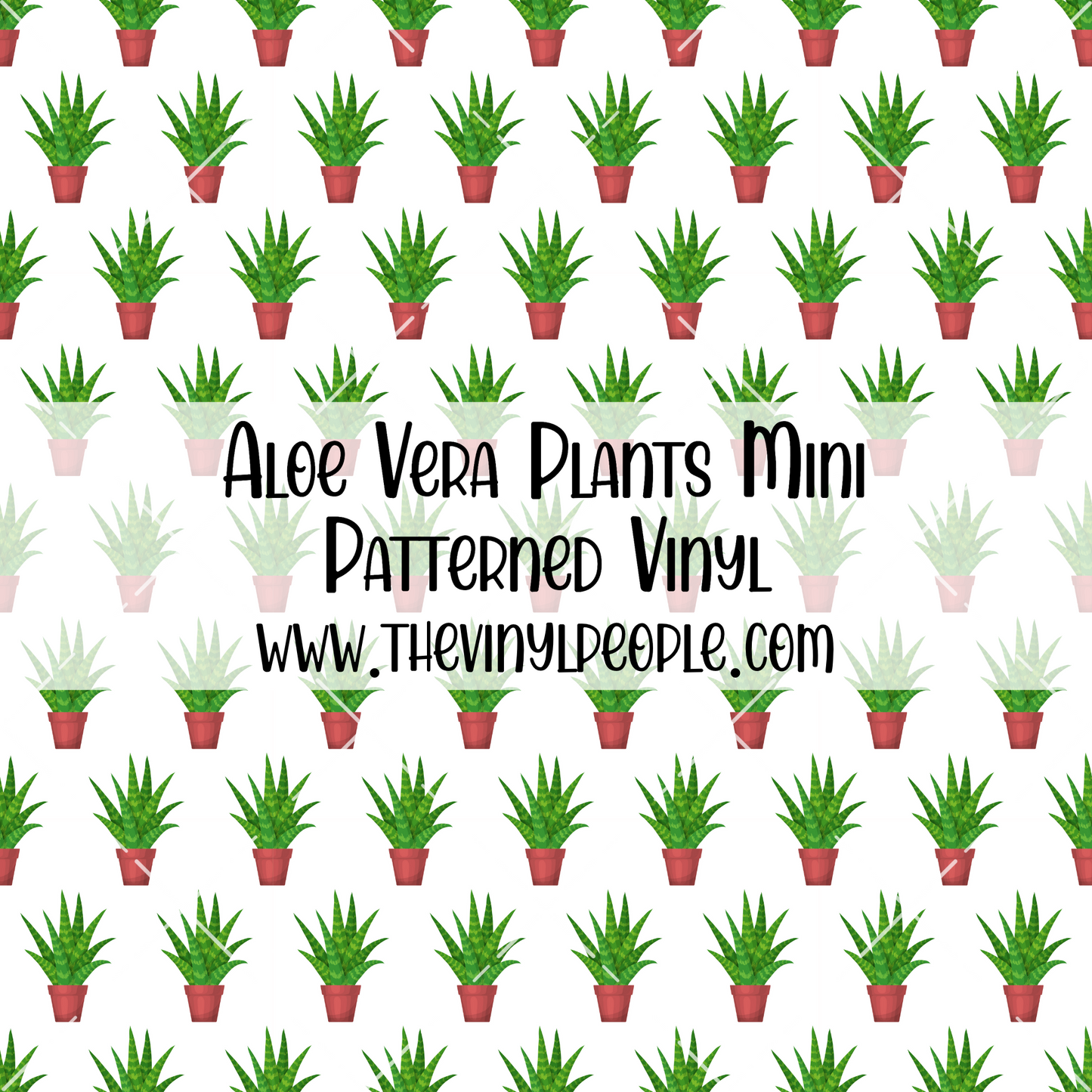 Aloe Vera Plants Patterned Vinyl