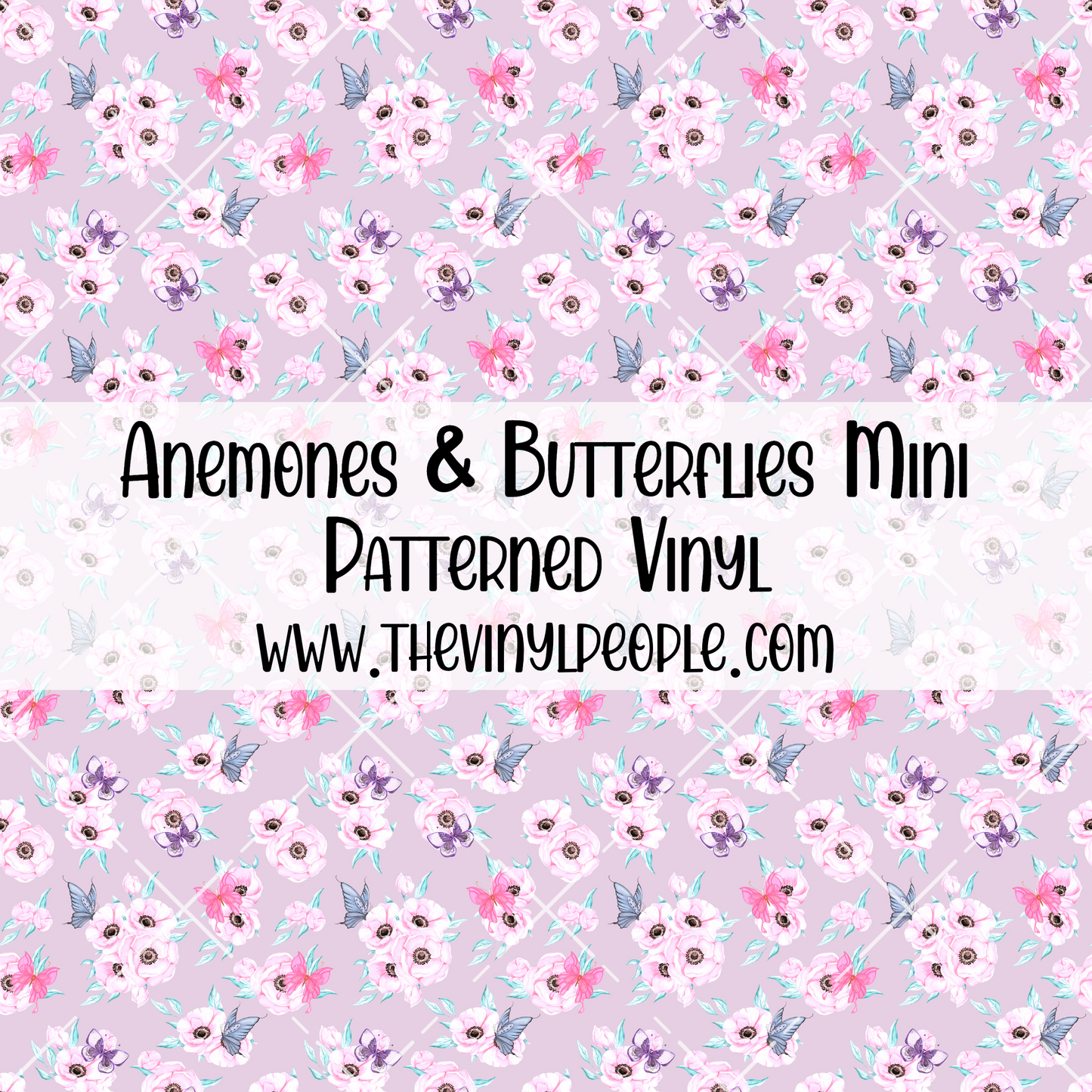 Anemones & Butterflies Patterned Vinyl