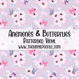 Anemones & Butterflies Patterned Vinyl