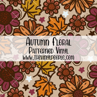 Autumn Floral Patterned Vinyl