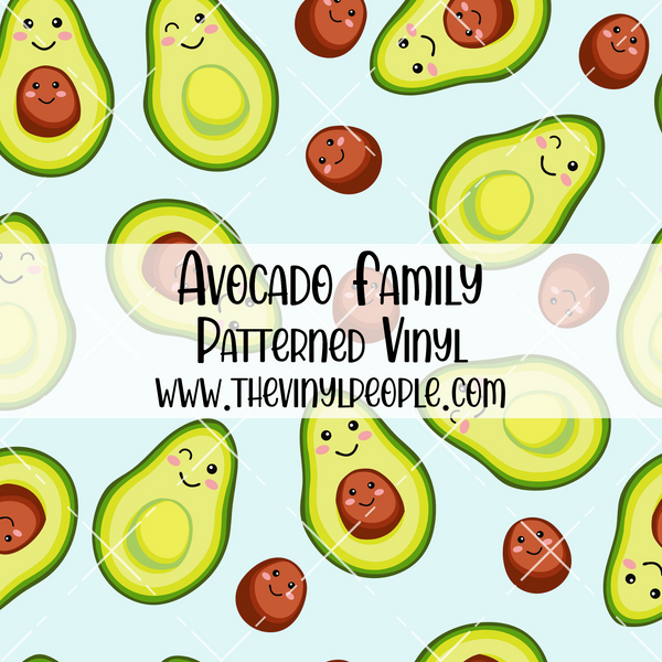 Avocado Family Patterned Vinyl