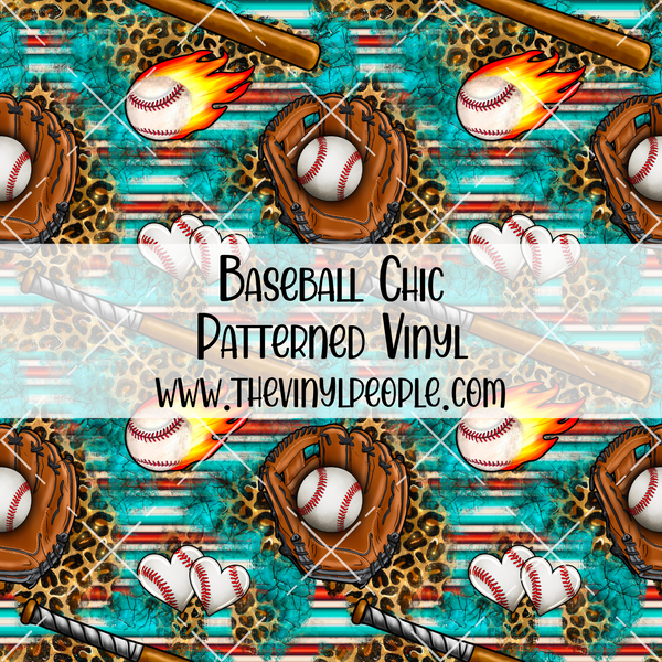Baseball Chic Patterned Vinyl