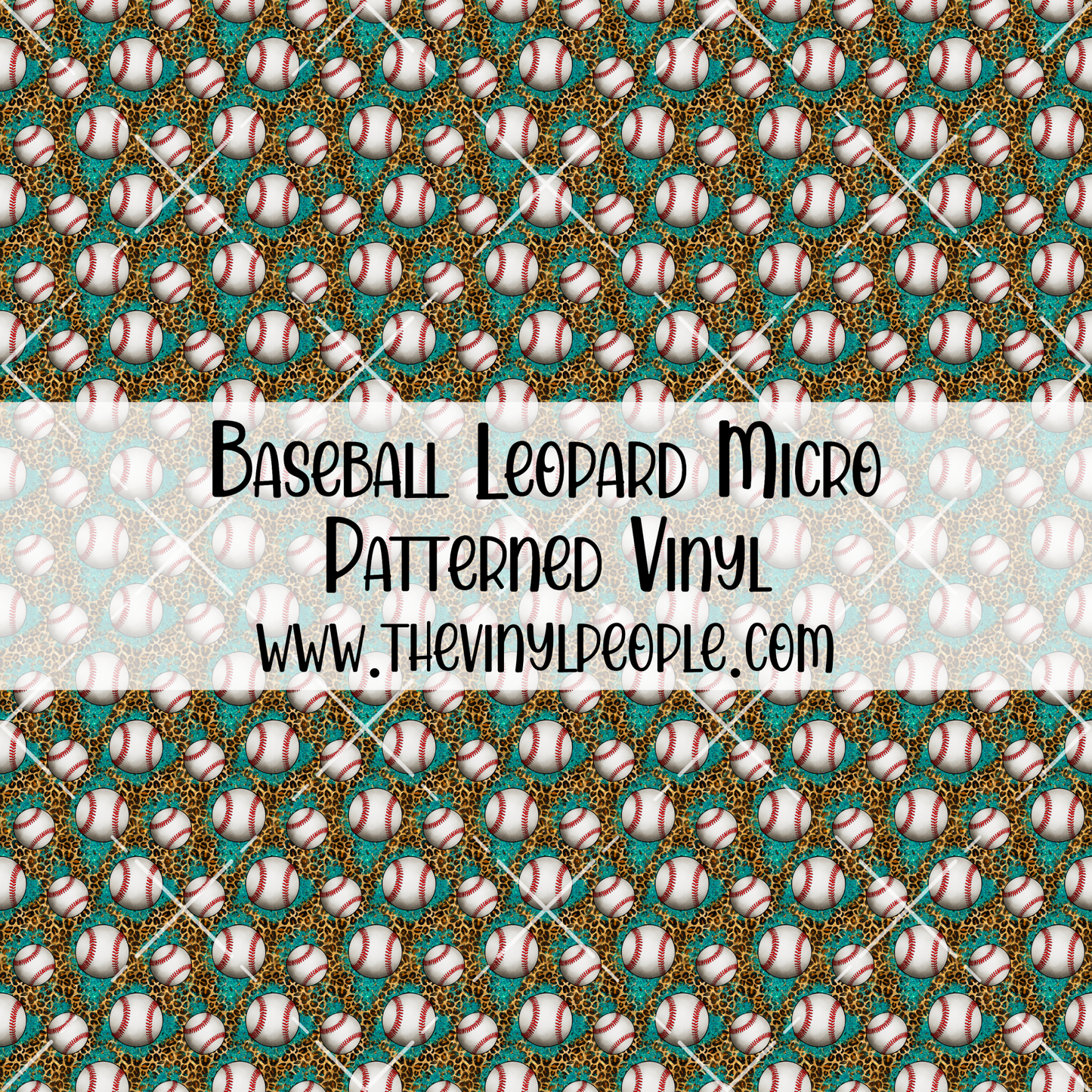 Baseball Leopard Patterned Vinyl