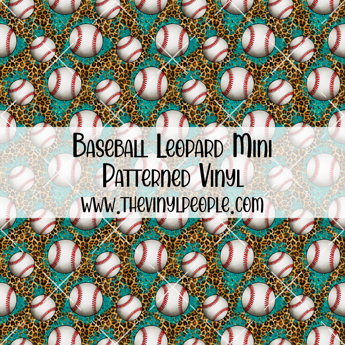 Baseball Leopard Patterned Vinyl