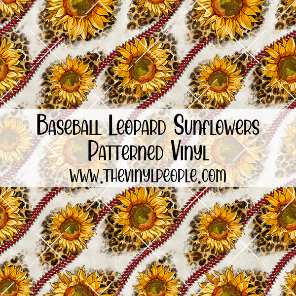 Baseball Leopard Sunflowers Patterned Vinyl