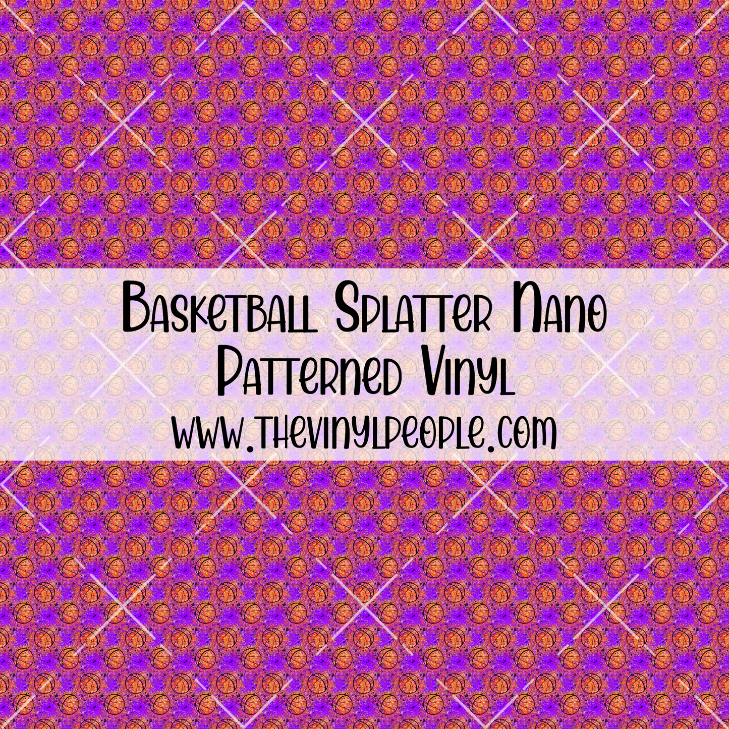 Basketball Splatter Patterned Vinyl