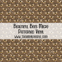 Beautiful Bees Patterned Vinyl