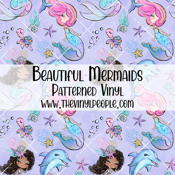 Beautiful Mermaids Patterned Vinyl