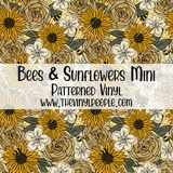 Bees & Sunflowers Patterned Vinyl
