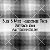 Black & White Houndstooth Patterned Vinyl