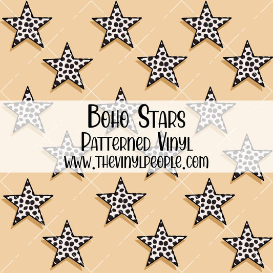 Boho Stars Patterned Vinyl