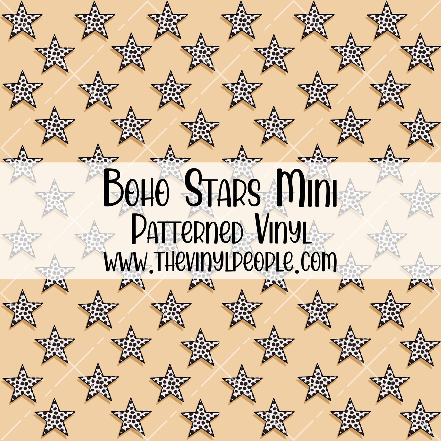 Boho Stars Patterned Vinyl