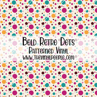 Bold Retro Dots Patterned Vinyl