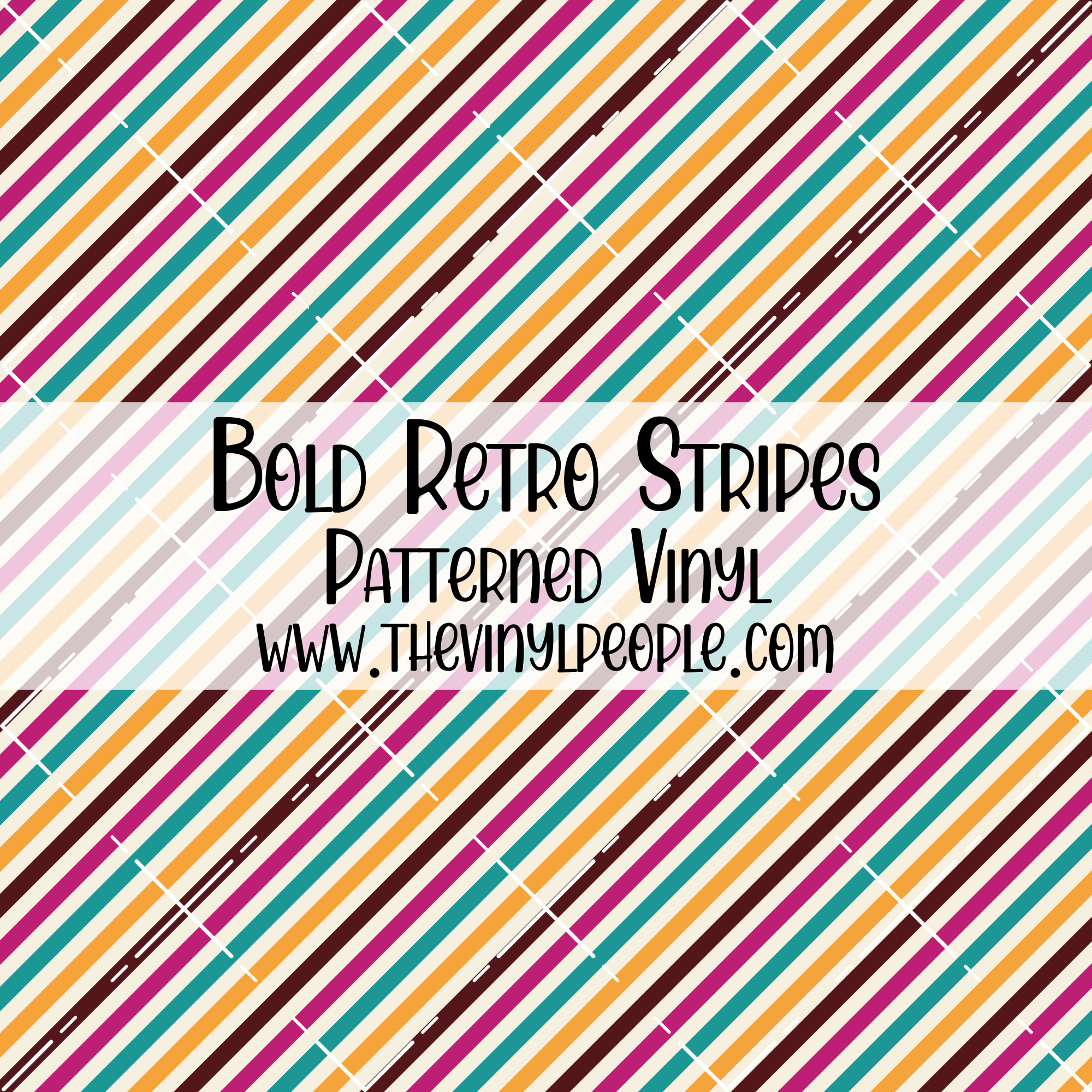 Striped Pattern Vinyl Bold Retro Stripes Patterned Vinyl – TheVinylPeople