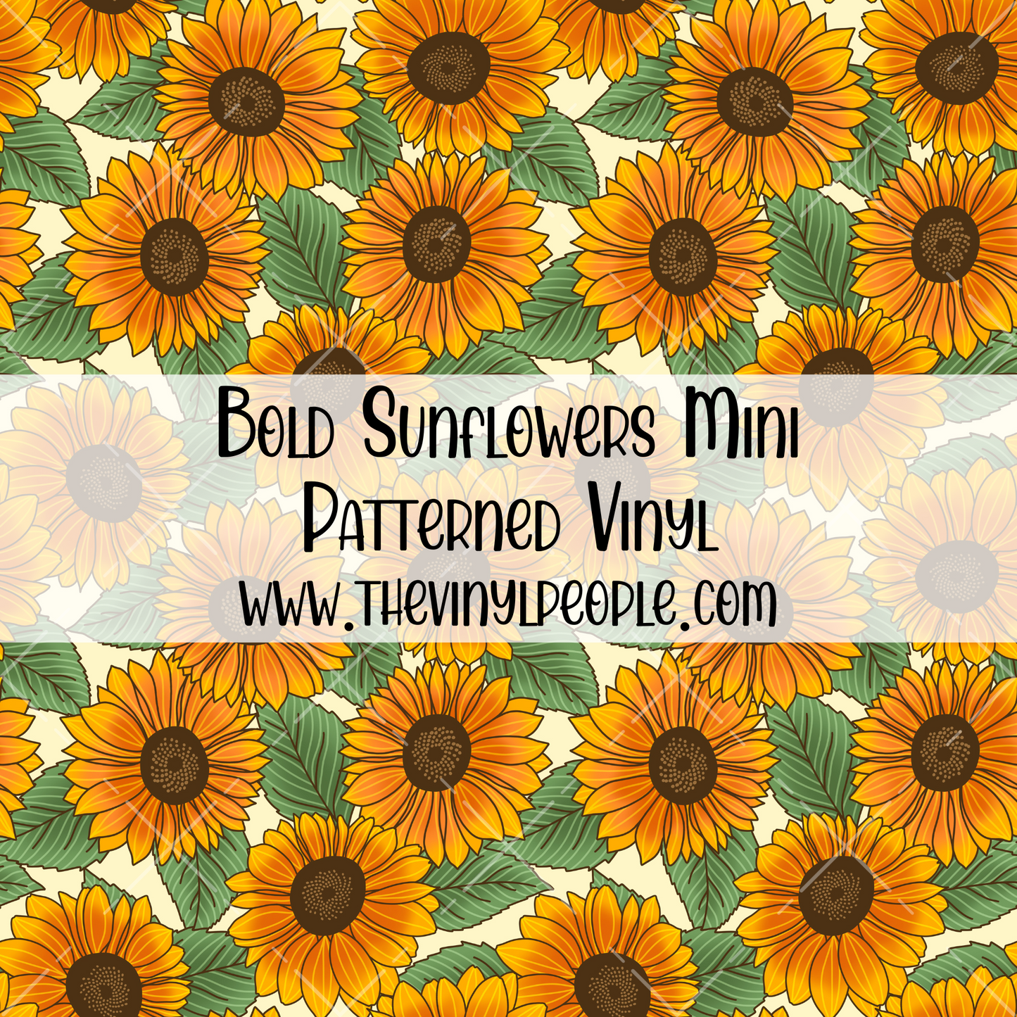 Bold Sunflowers Patterned Vinyl