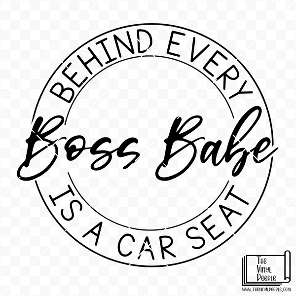 Boss Babe Car Seat Vinyl Decal