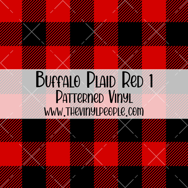 Buffalo Plaid Red 1 Patterned Vinyl