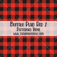 Buffalo Plaid Red 2 Patterned Vinyl