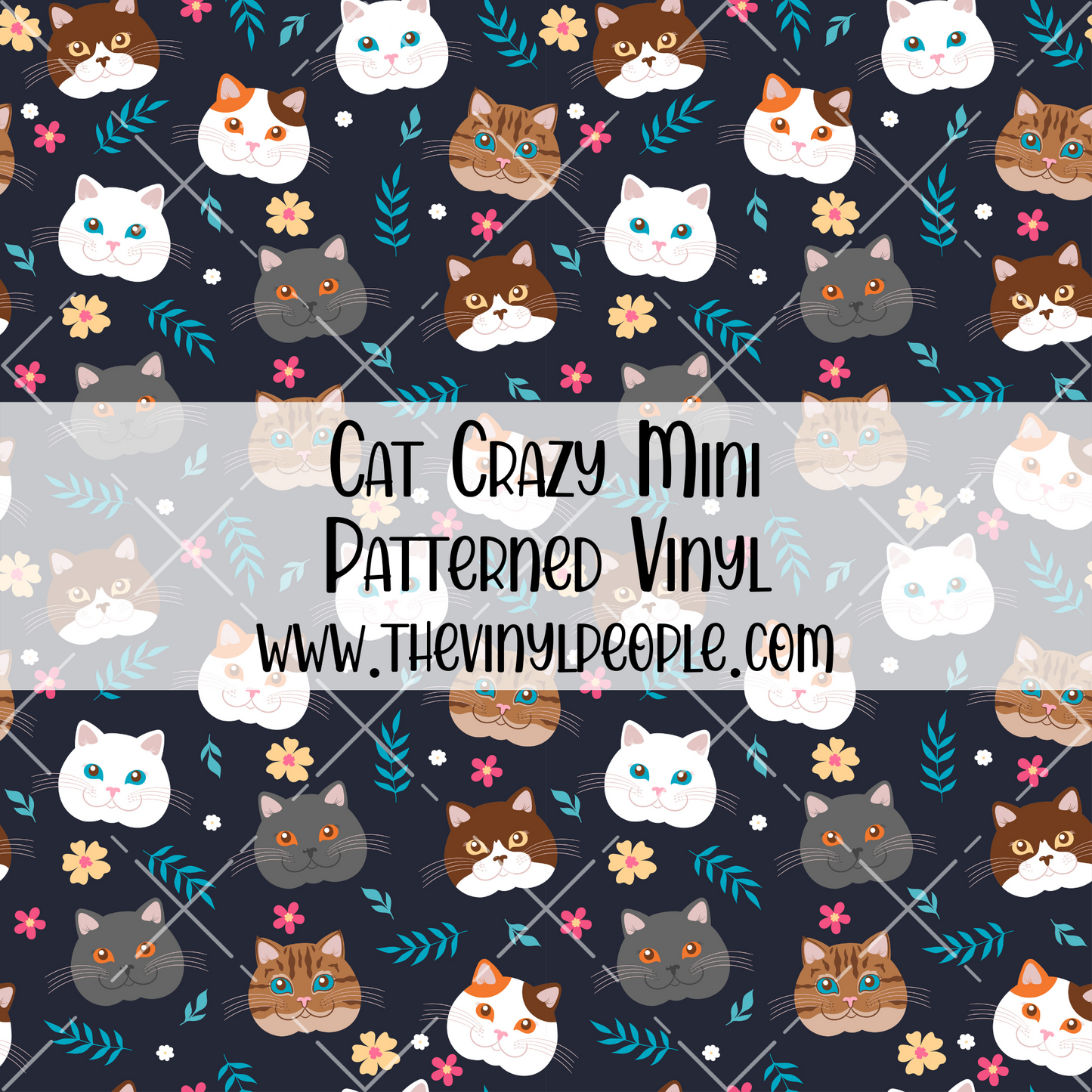 Cat Crazy Patterned Vinyl