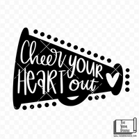 Cheer Your Heart Out Vinyl Decal