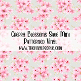 Cherry Blossoms Sage Patterned Vinyl