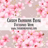 Cherry Blossoms Blush Patterned Vinyl