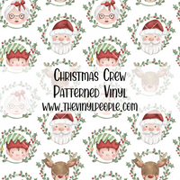 Christmas Crew Patterned Vinyl