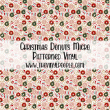 Christmas Donuts Patterned Vinyl
