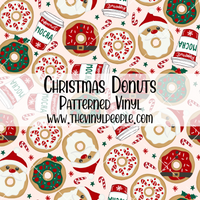 Christmas Donuts Patterned Vinyl