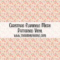 Christmas Flamingle Patterned Vinyl