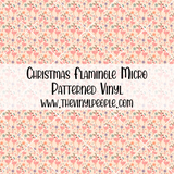 Christmas Flamingle Patterned Vinyl