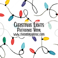 Christmas Lights Patterned Vinyl