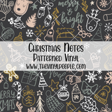 Christmas Notes Patterned Vinyl