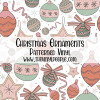 Christmas Ornaments Patterned Vinyl