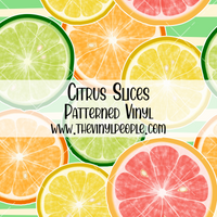 Citrus Slices Patterned Vinyl