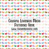 Colorful Lovebirds Patterned Vinyl