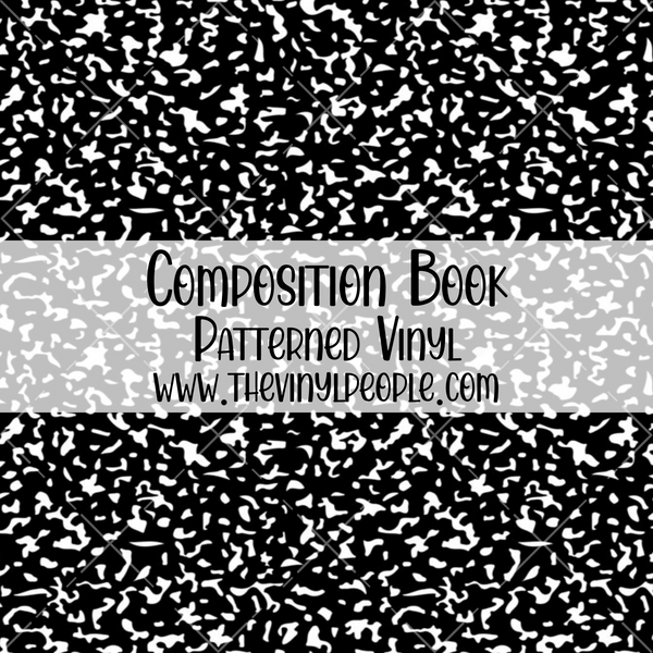 Composition Book Patterned Vinyl