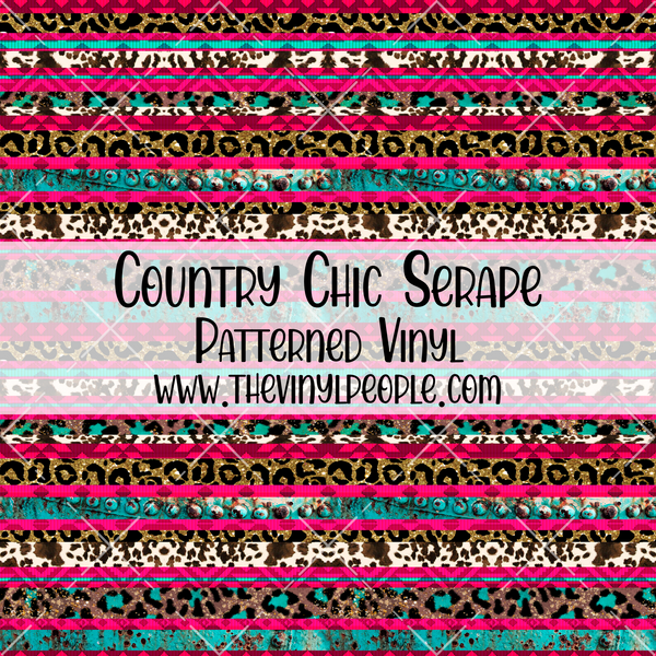 Country Chic Serape Patterned Vinyl