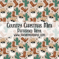 Country Christmas Patterned Vinyl