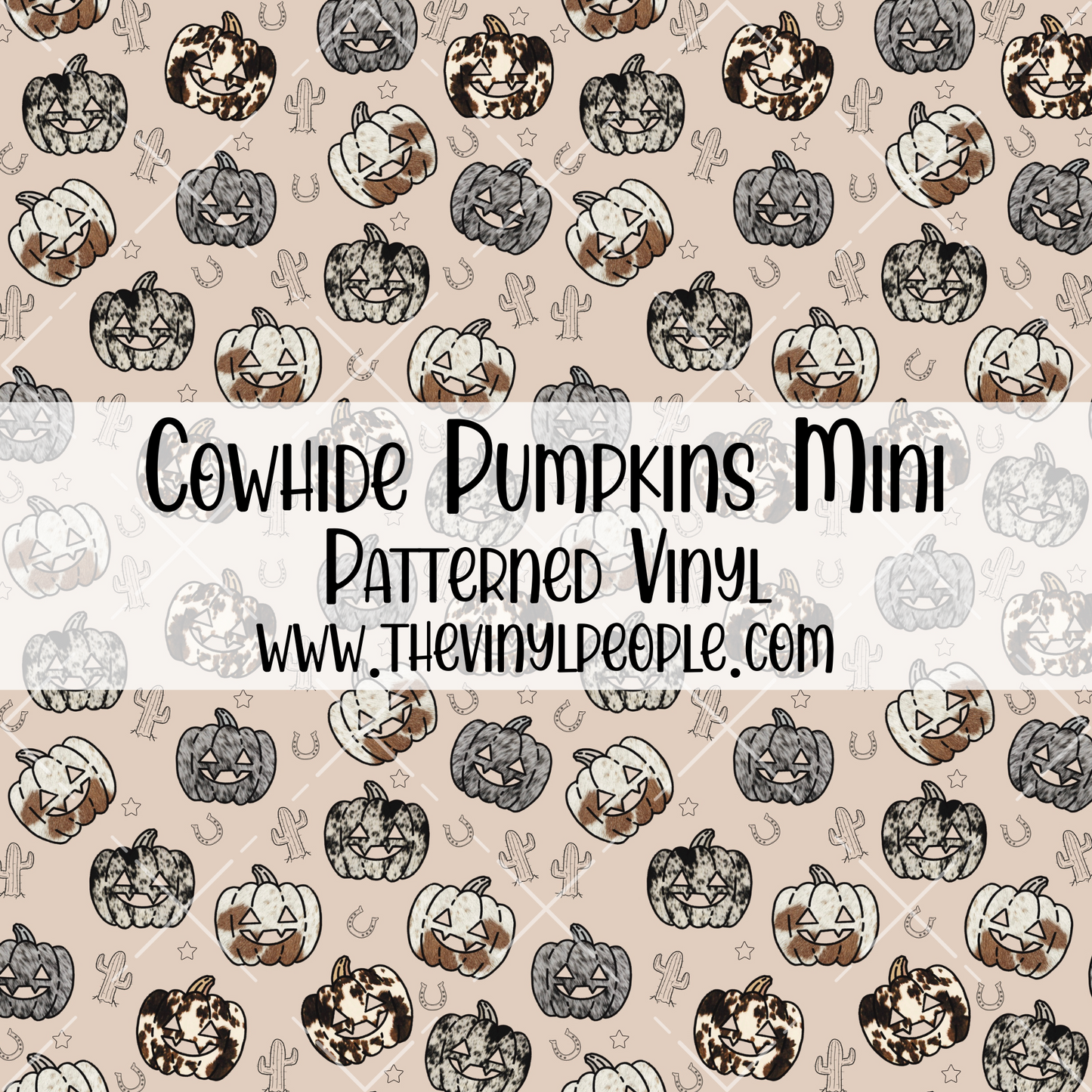 Cowhide Pumpkins Patterned Vinyl