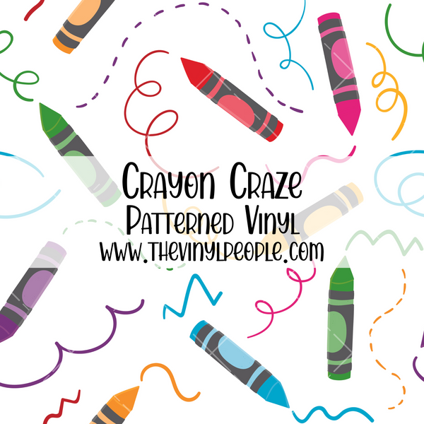 Crayon Craze Patterned Vinyl