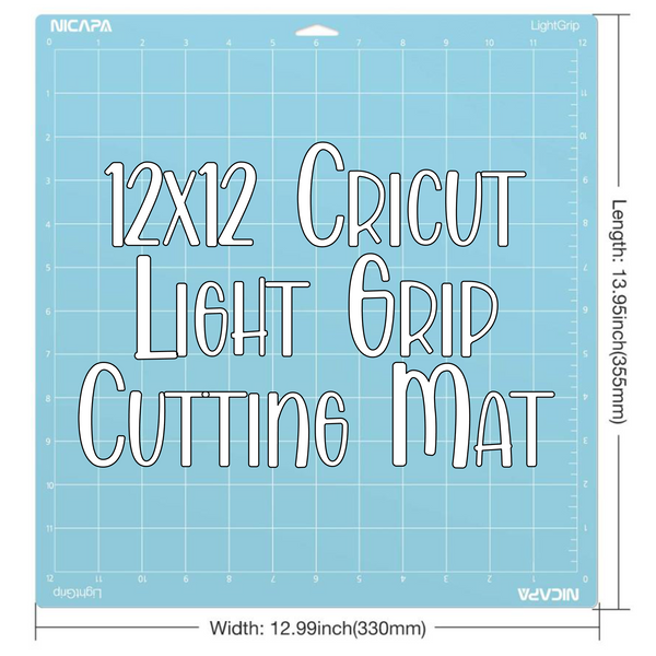 NICAPA 12x12 Cricut Cutting Mat - LIGHT GRIP