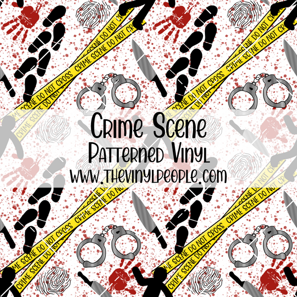 Crime Scene Patterned Vinyl