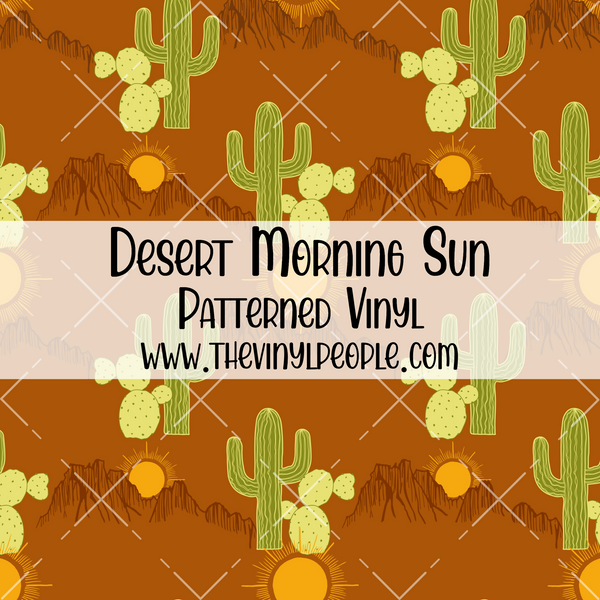 Desert Morning Sun Patterned Vinyl