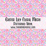Easter Lily Floral Patterned Vinyl